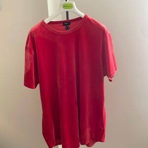 Red Velvet / velour forever 21 shirt has a slight mark from an ink pen at work